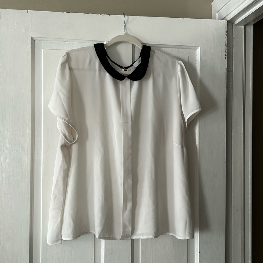 Black collared shirt